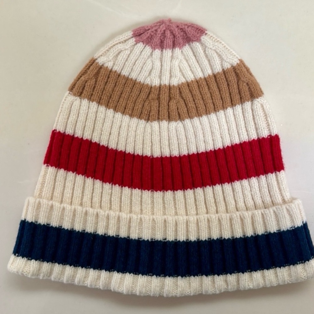 GAP NWOT CashSoft Multicolor Stripe Scarf, Hat, and Gloves - Picture 6 of 10